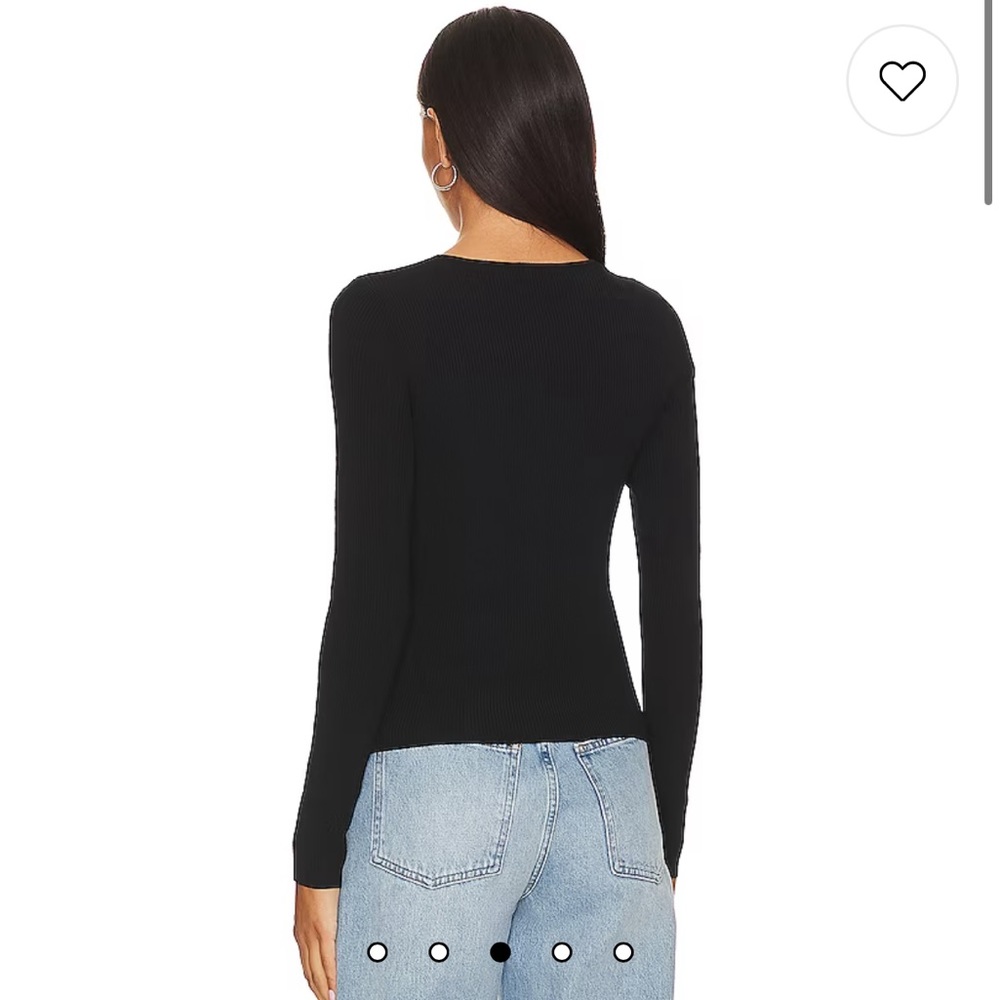BNWT Rails Erin’s Rib Top in Black - Picture 3 of 6